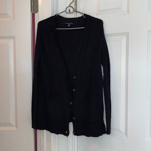 black cardigan